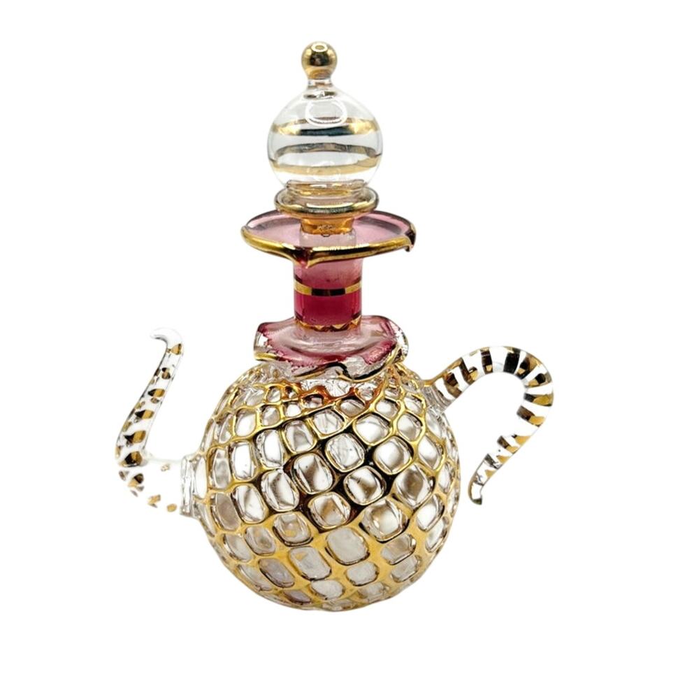 Hand Blown Glass Art Perfume Empty Bottle